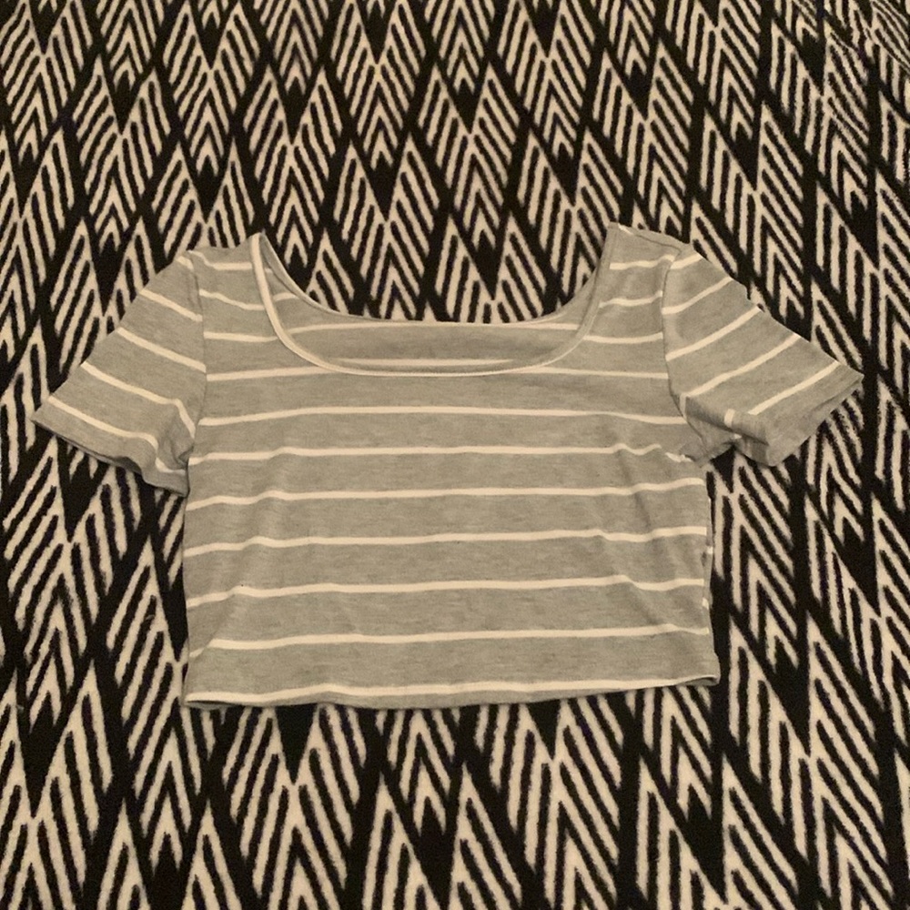 Striped crop top
